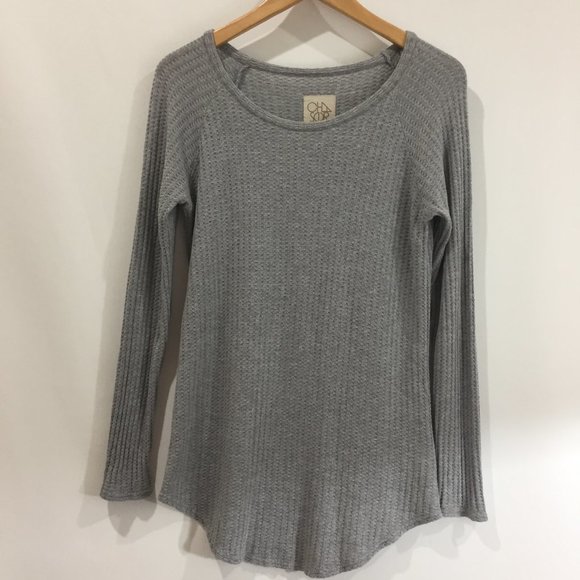 Chaser Long Sleeve Thermal / Waffle Knit Tee - M - Picture 3 of 7